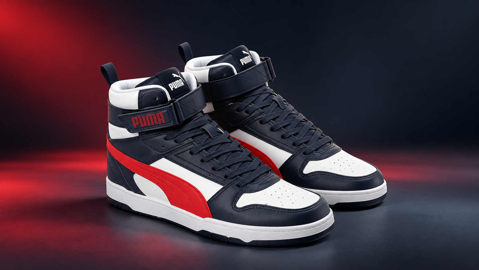 Puma Mens Court Shatter Mid Sneaker