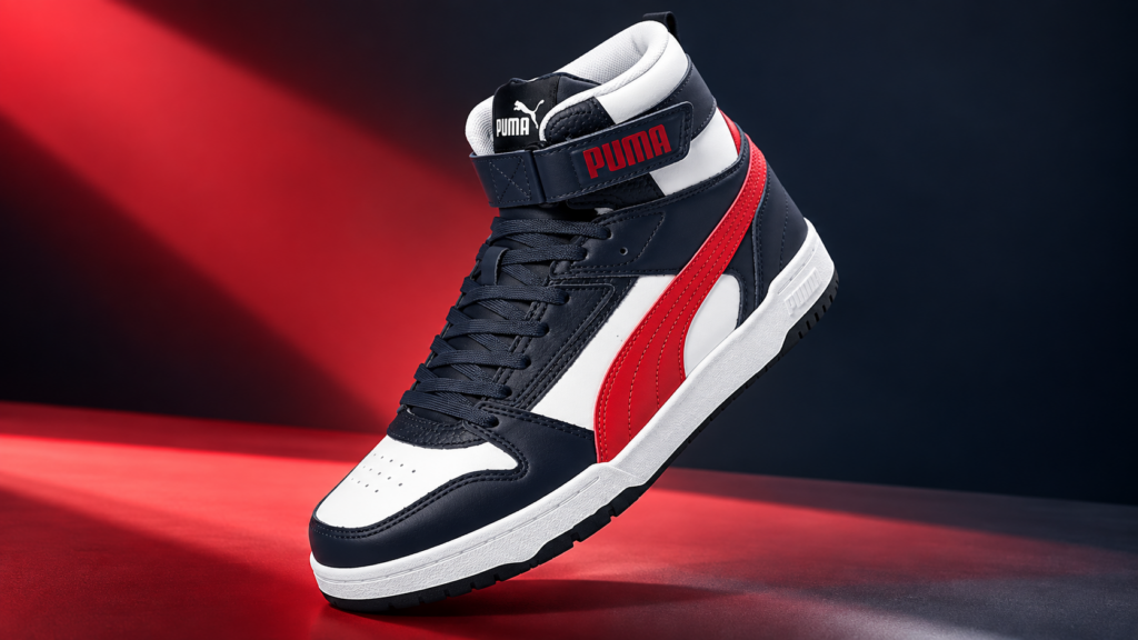 Puma Mens Court Shatter Mid Sneaker