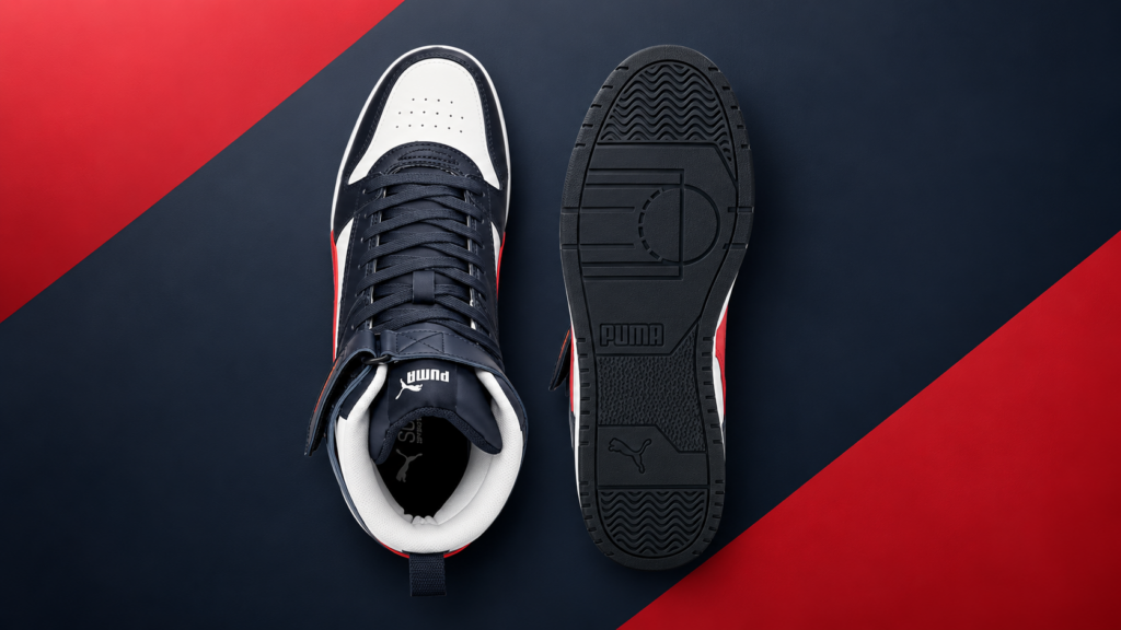 Puma Mens Court Shatter Mid Sneaker